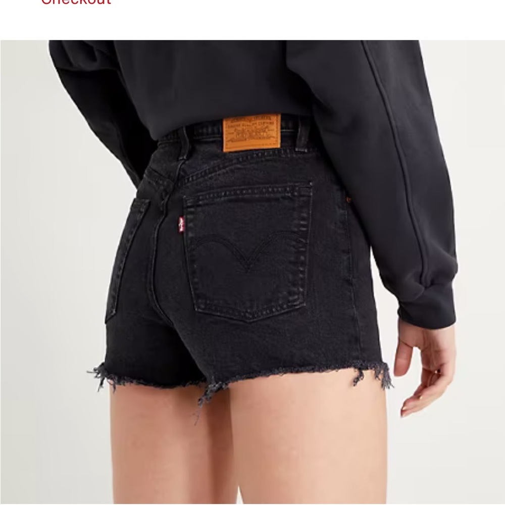 Levi’s ribcage high waisted short